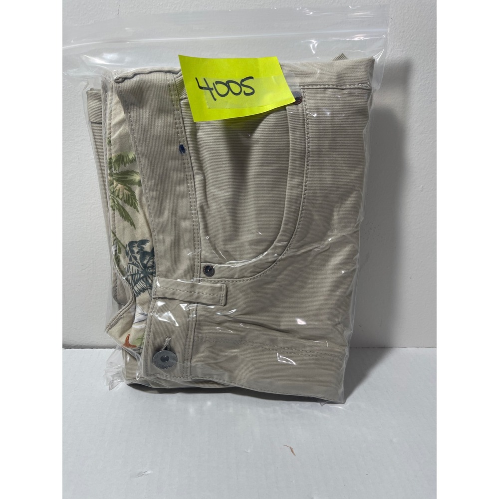Tommy Bahama Mens 35x34 Beige Cotton Blend Straight Leg Chino Pants Preppy - Picture 8 of 9